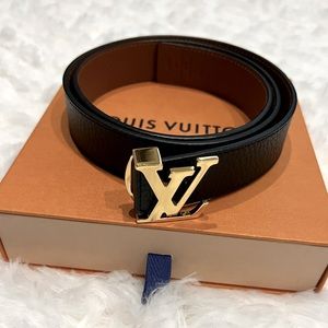 LouisVuitton LV Logo Reversible Belt